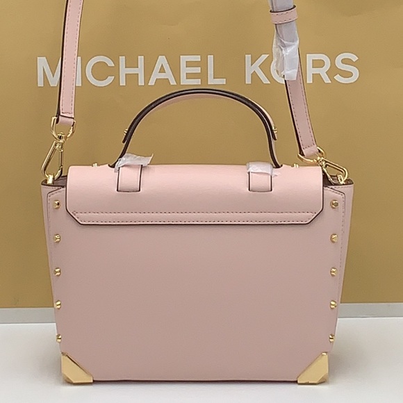 MICHAEL KORS MANHATTAN MEDIUM TOP HANDLE SATCHEL/SHOULDER/CROSSBODY POWDER BLUSH - Picture 9 of 16
